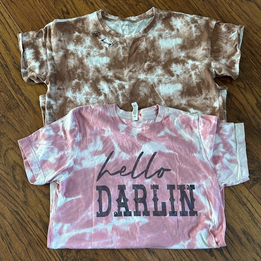 Set of 2 Tie-Dye Short Sleeve Tee